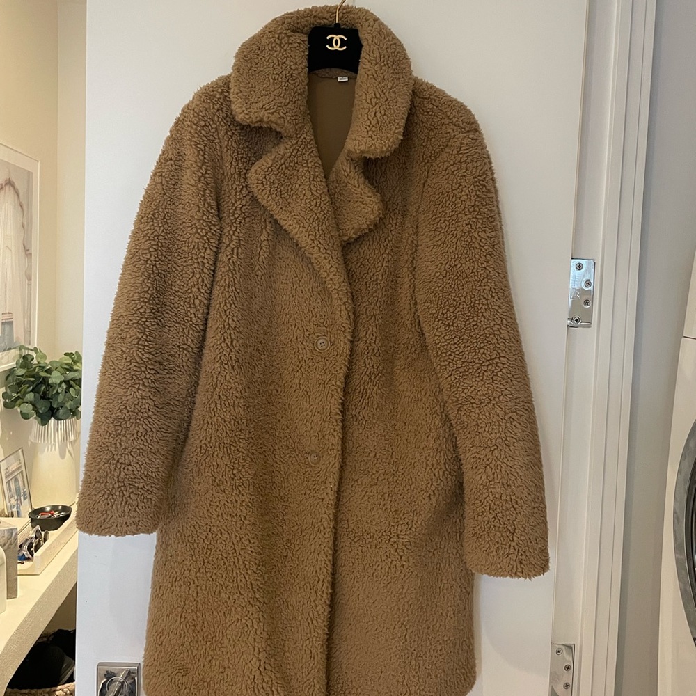 Uniqlo Long Teddy Coat